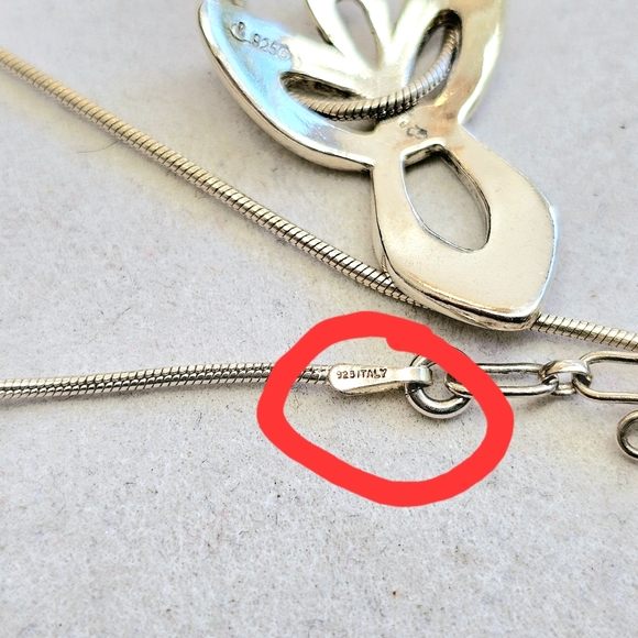 Carolyn Pollack Relios Angel Necklace 925 ITALY Sterling Silver - Picture 2 of 14